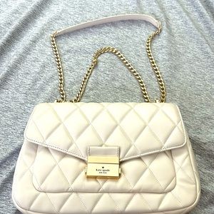 White with gold chain Kate Spade handbag